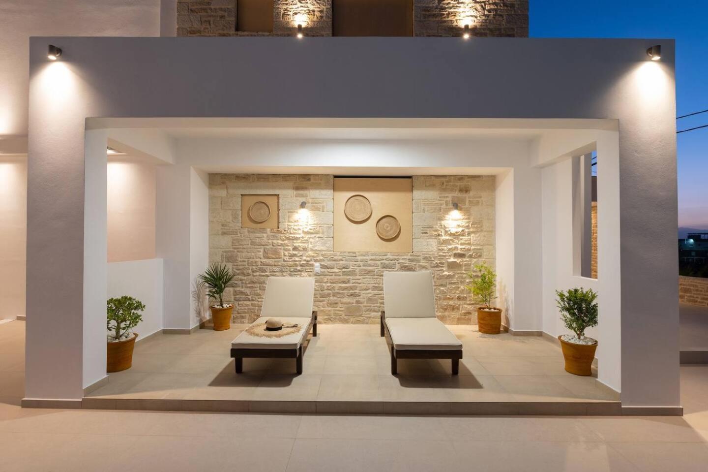 Ammokrinos Luxury Homes,150M From The Beach Kalamaki  Exteriör bild