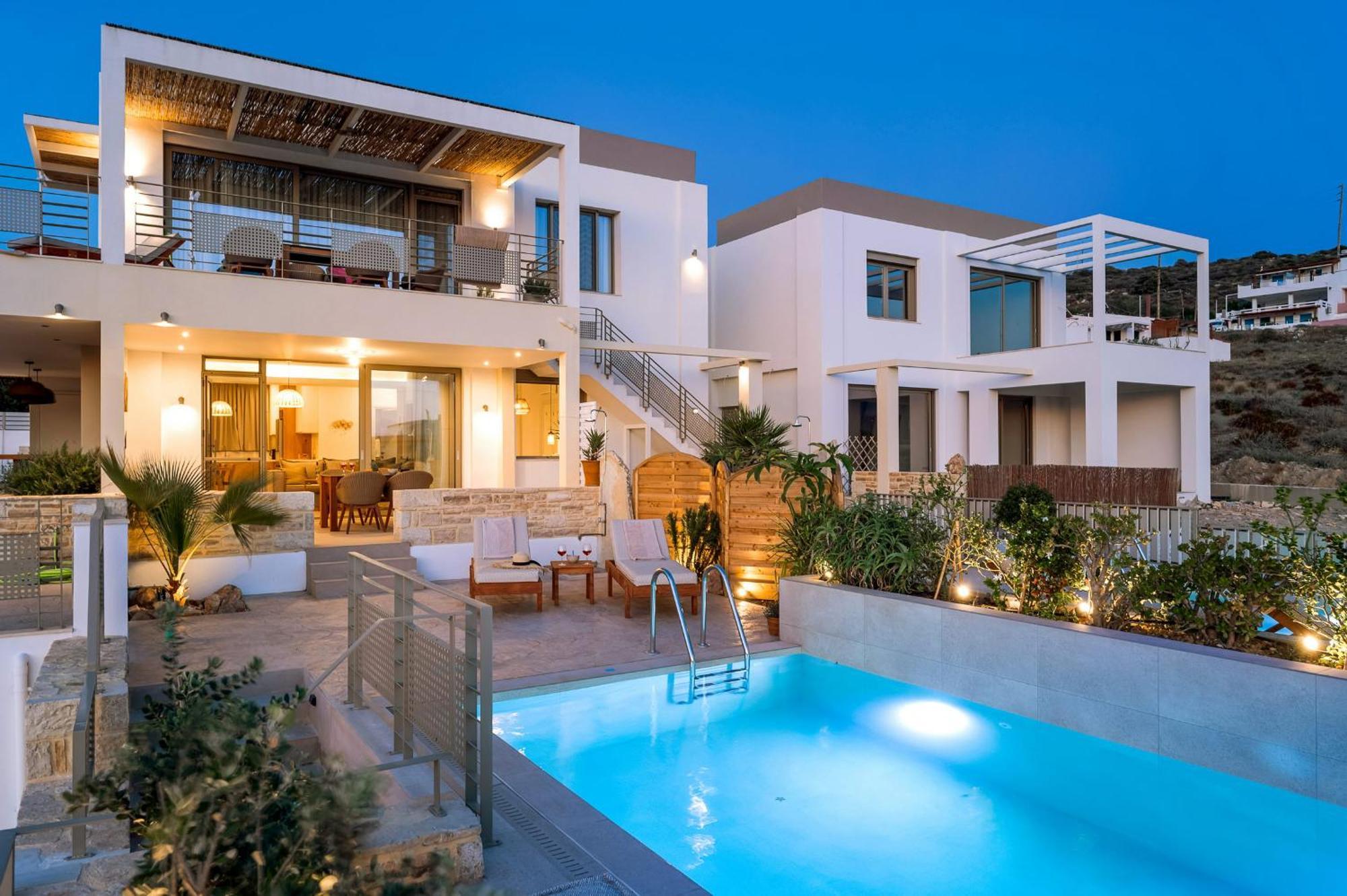 Ammokrinos Luxury Homes,150M From The Beach Kalamaki  Exteriör bild