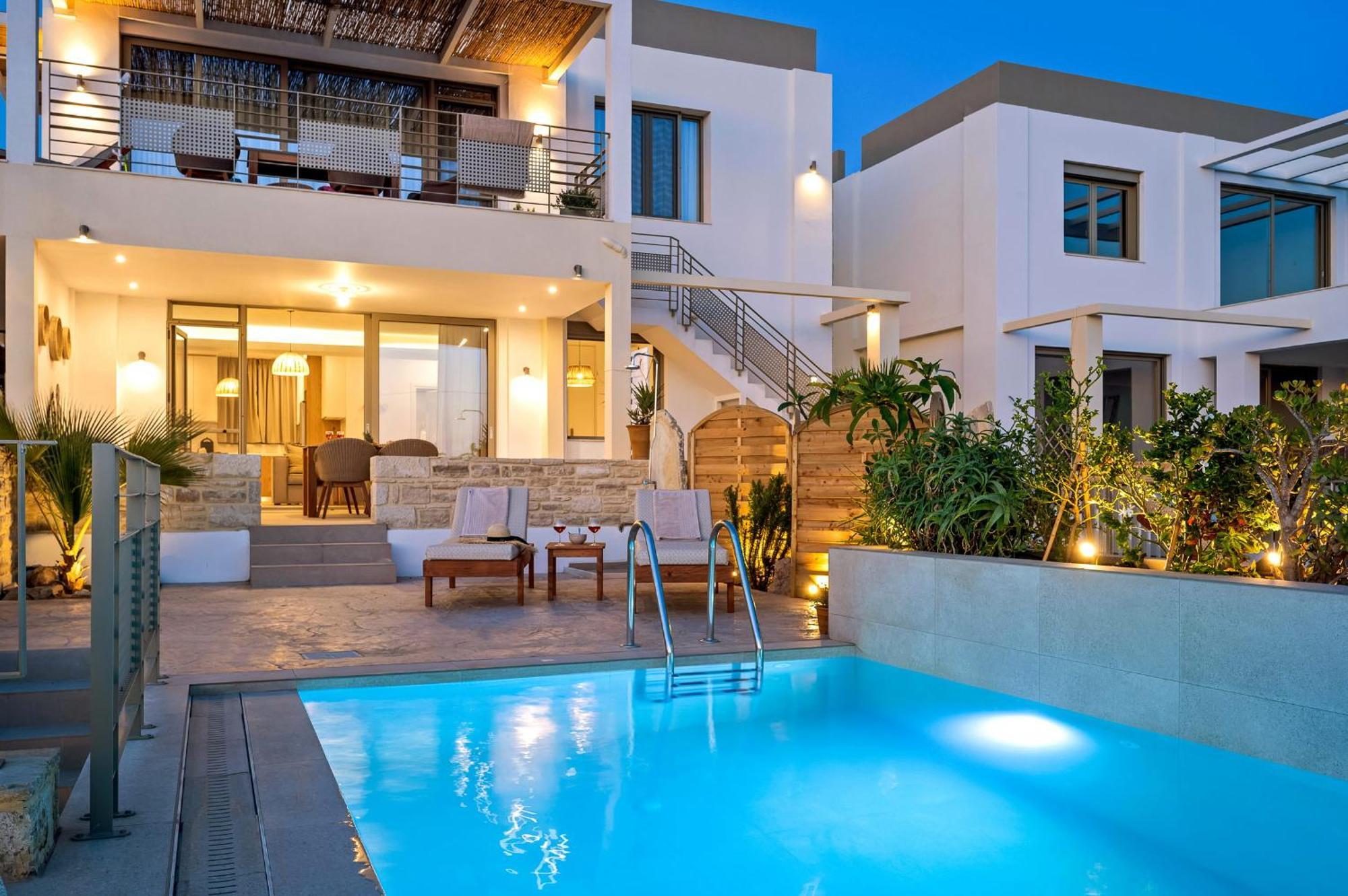 Ammokrinos Luxury Homes,150M From The Beach Kalamaki  Exteriör bild
