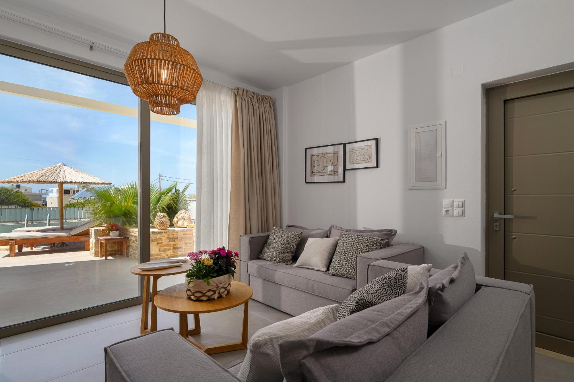 Ammokrinos Luxury Homes,150M From The Beach Kalamaki  Exteriör bild