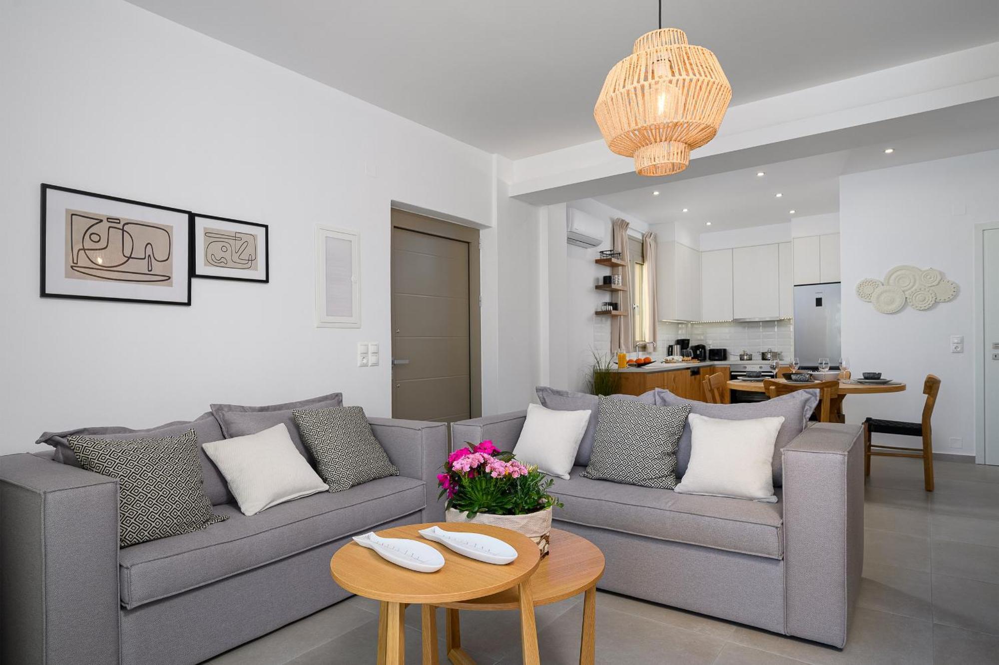 Ammokrinos Luxury Homes,150M From The Beach Kalamaki  Exteriör bild