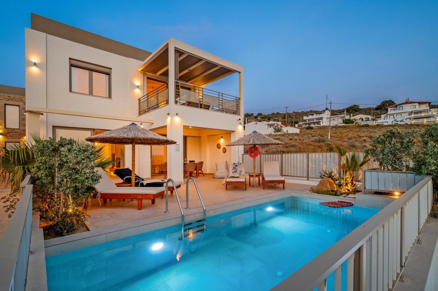 Ammokrinos Luxury Homes,150M From The Beach Kalamaki  Exteriör bild